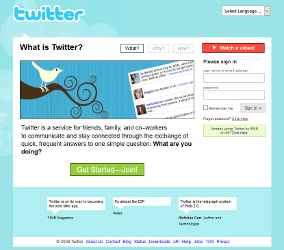 Twitter at 2007